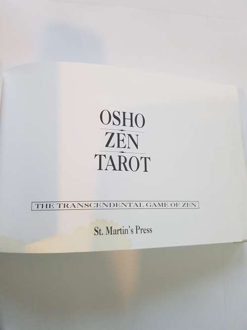 Osho Zen Tarot, The Transcendental Game Of Zen, Instruction Book