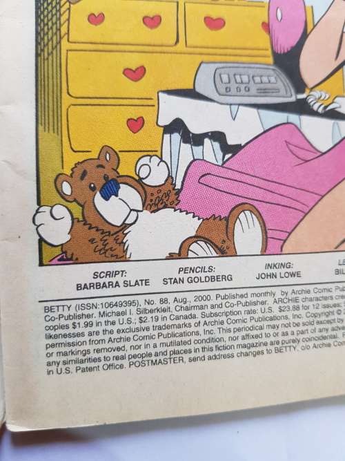Betty, No. 88, Archie Comics, 2000