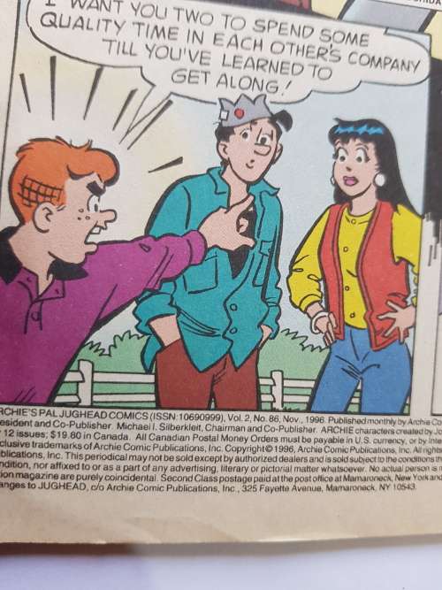 Jughead, No. 86, Archie Comics, 1996