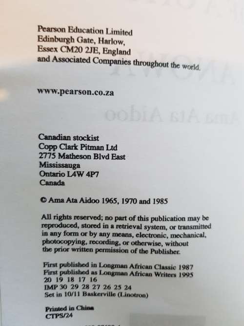 The Dilemma Of A Ghost and Anowa by Ama Ata Aidoo