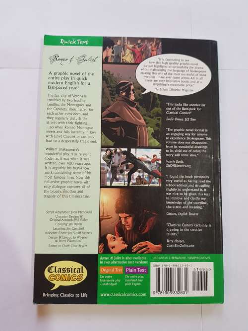 Romeo & Juliet, The Graphic Novel, William Shakespeare