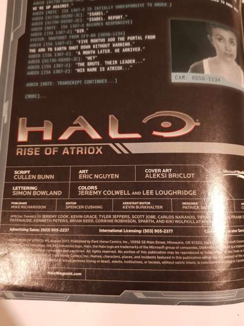 Halo, Rise of Atriox, Issue 1, 2017