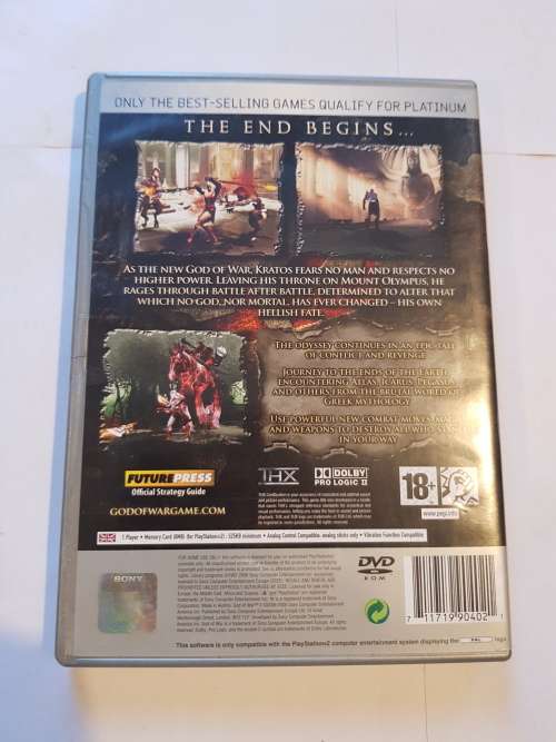 Playstation 2, God of War II, Platinum