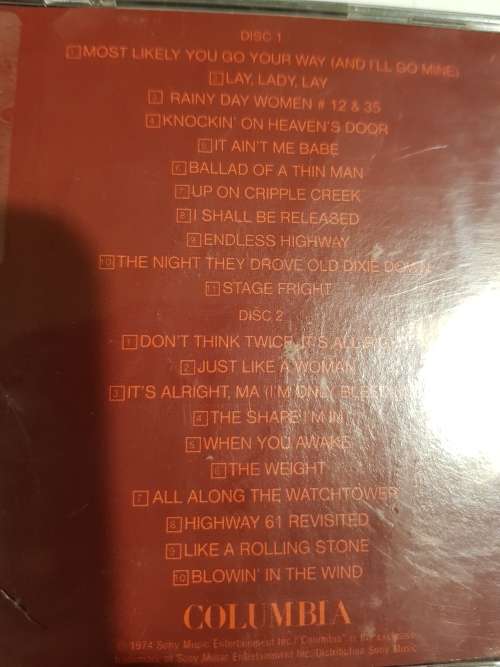 Bob Dylan, Before The Flood, 2 x CD