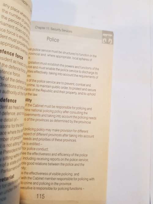 The Constitution of the Republic of South Africa, 1996