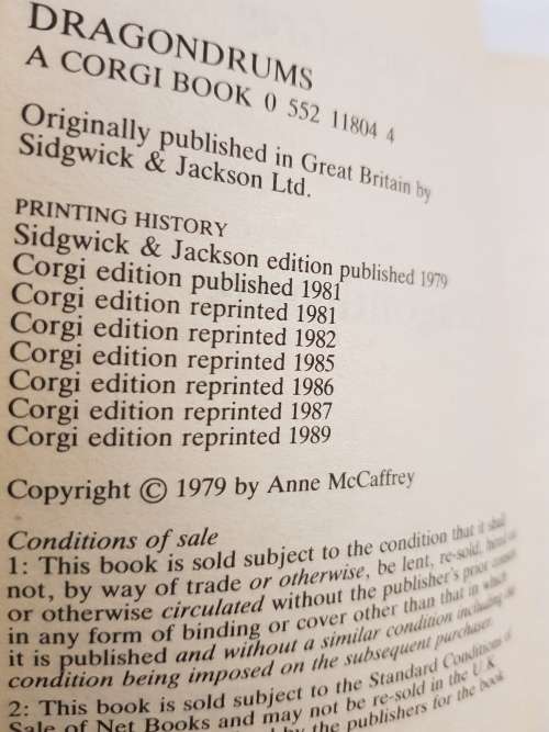 Dragondrums by Anne McCaffrey