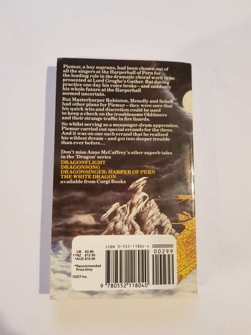 Dragondrums by Anne McCaffrey