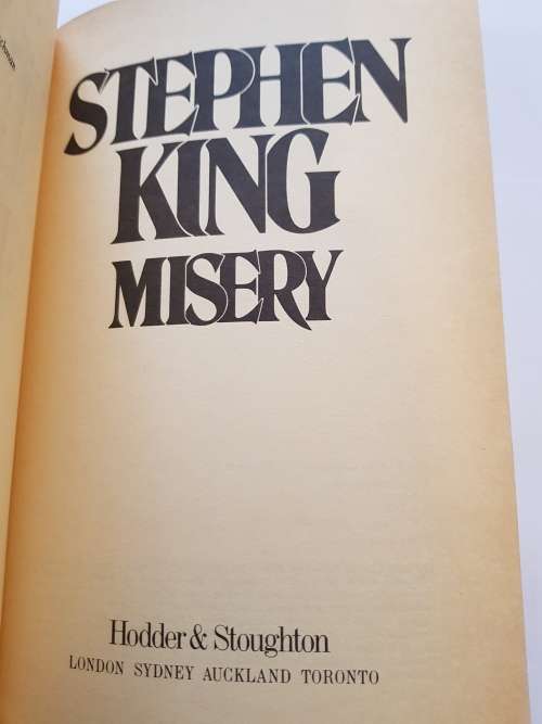 Misery by Stephen King, First Edition