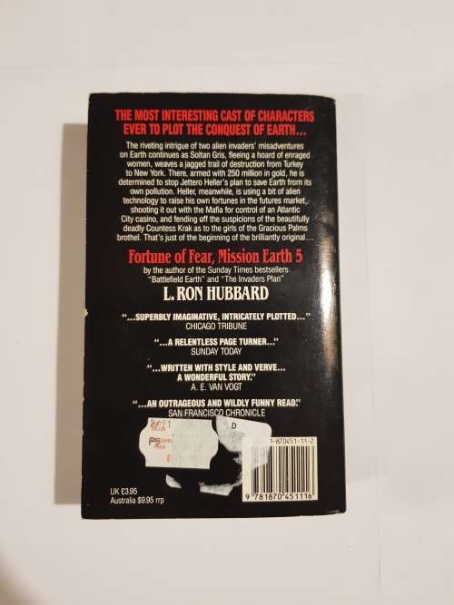 L. Ron Hubbard, Fortune of Fear, Mission Earth Volume 5