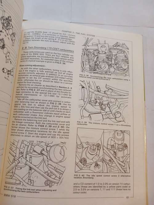 BMW 518,520, 1973-81, Autobooks Owners Workshop Manual