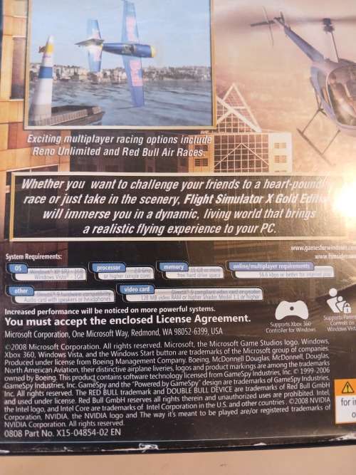 Microsoft Flight Simulator X, Gold Edition PC DVD