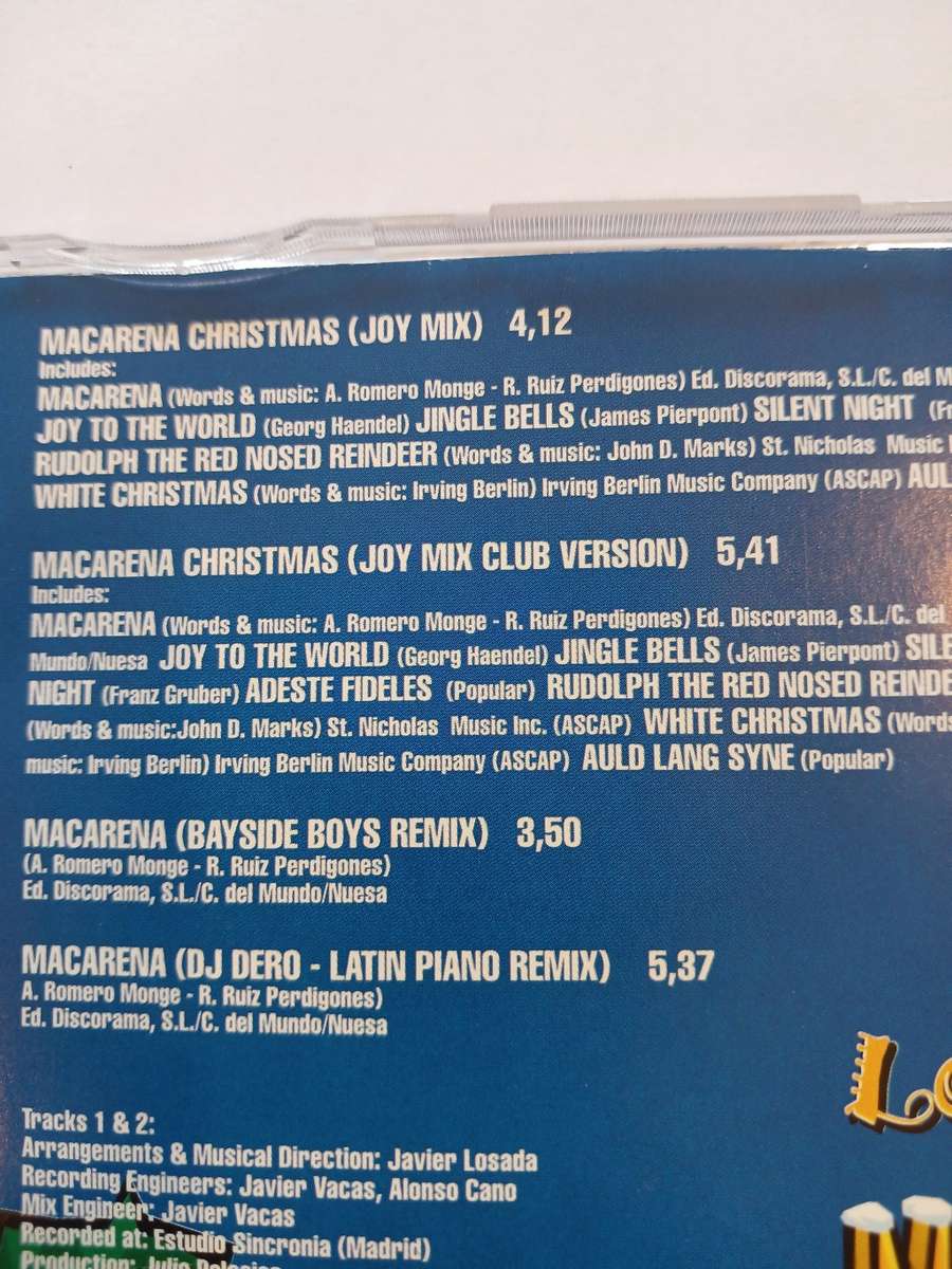 Los Del Rio, Macarena Christmas CD single