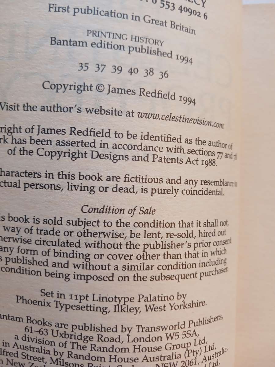 The Celestine Prophecy, An Adventure by James Redfield