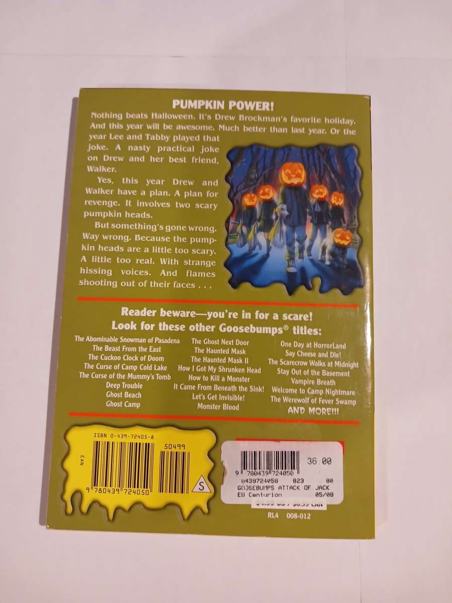 Goosebumps, Attack of the Jack-O`-Lanterns by R.L. Stine