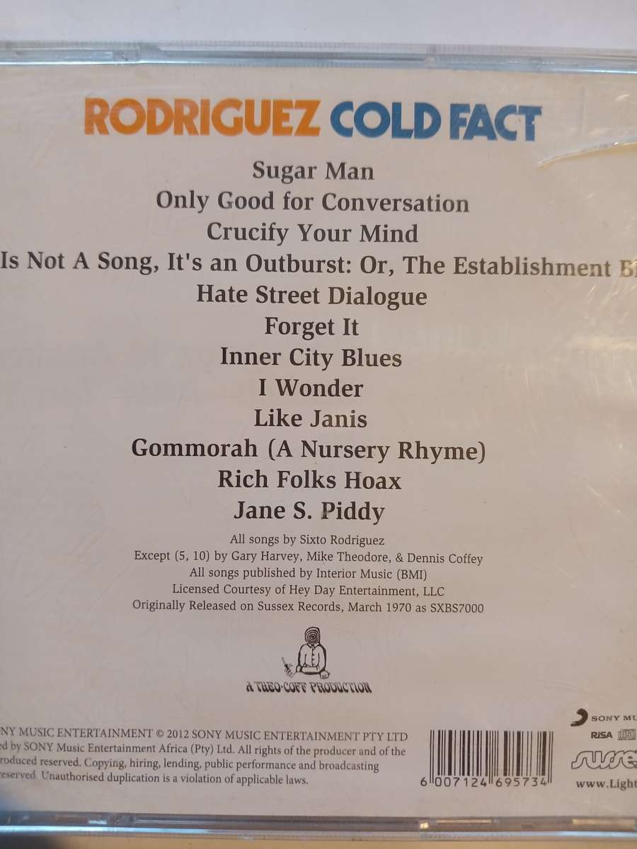 Rodriguez, Cold Fact CD