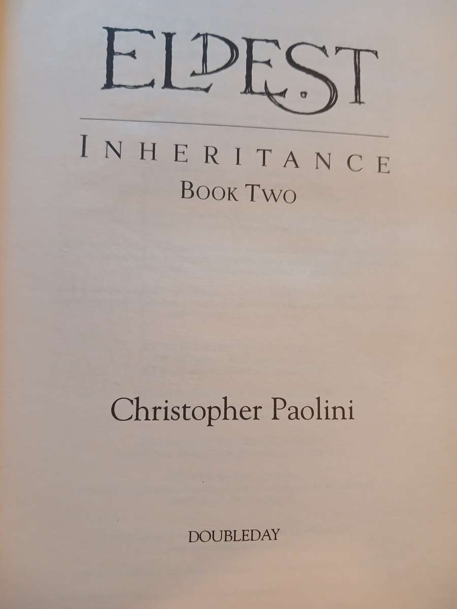 Eldest, Inheritance Book Two by Christopher Paolini, Hardcover