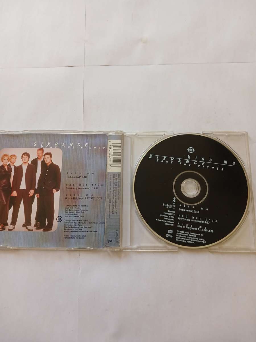 Sixpence None The Richer, Kiss Me CD single, Europe
