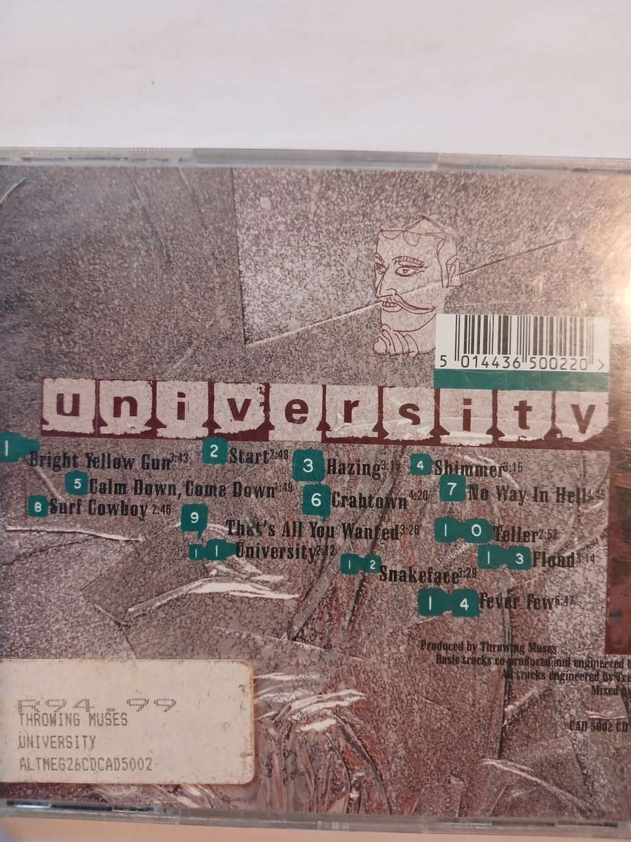 Throwing Muses, University CD, Belgium