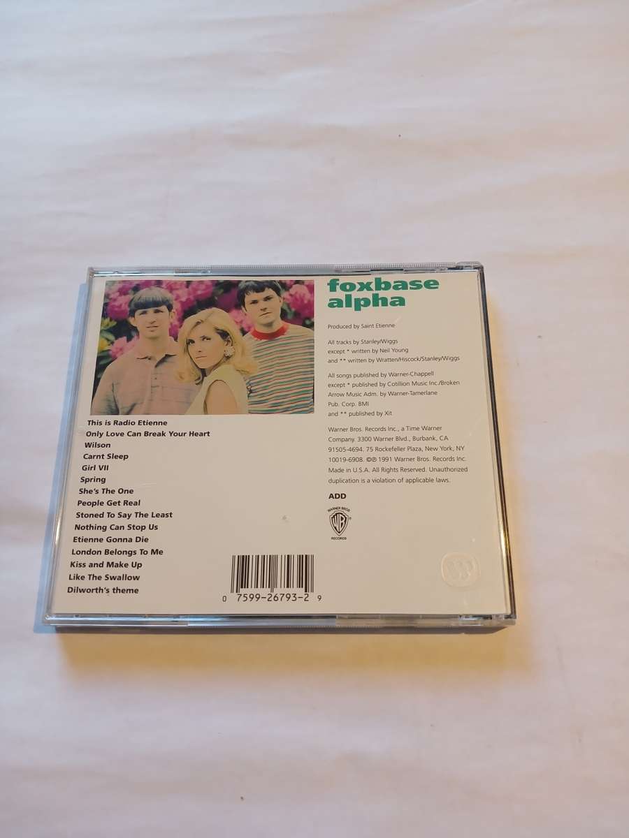 Saint Etienne, Fox Base Alpha CD, US
