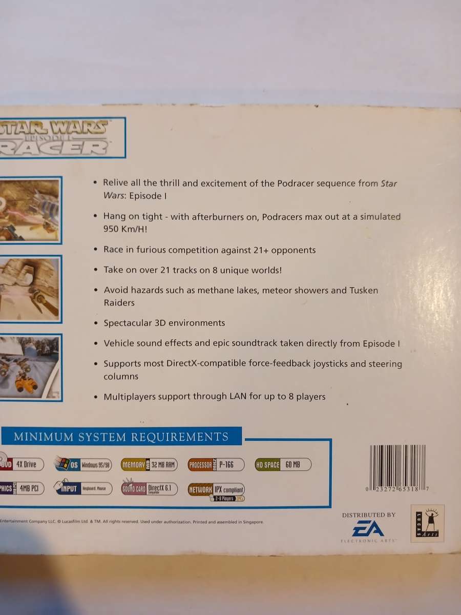 Star Wars Racer, Episode 1, PC CD-rom