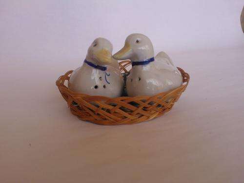 Salt & Pepper set - Porcelain ducks
