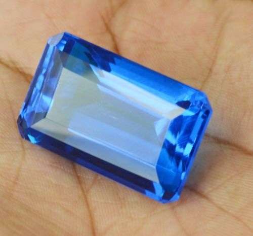***HUGE RARE*** ***IGL LAB CERTIFIED*** 85.65 Ct Emerald Cut Deep Blue Topaz