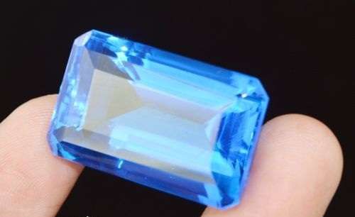 ***HUGE RARE*** ***IGL LAB CERTIFIED*** 85.65 Ct Emerald Cut Deep Blue Topaz