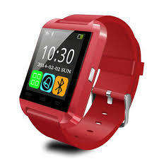 ***LOCAL STOCK*** Smart Wrist Watch Phone Mate Bluetooth U80 For Android and IOS - COLOUR RED!!!