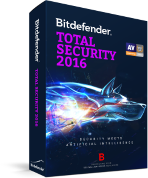 BitDefender Total Security 2016 3 Computers 1 Year Genuine Licence