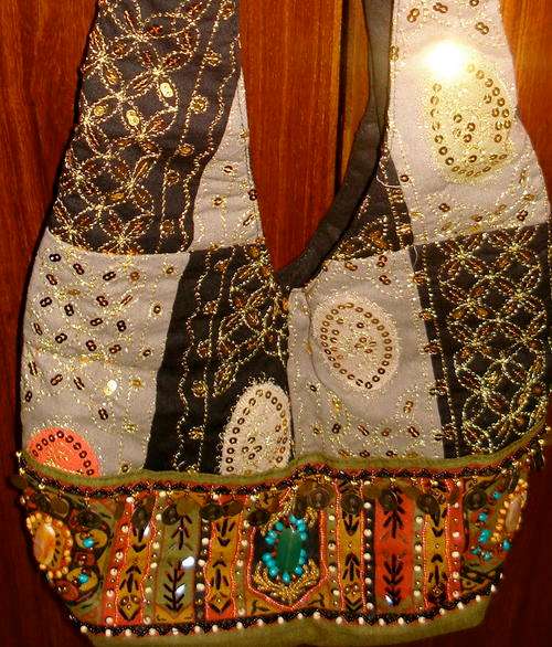 ELEGANT FULLY Sequinced/Embroidered Satchel-Type Bags