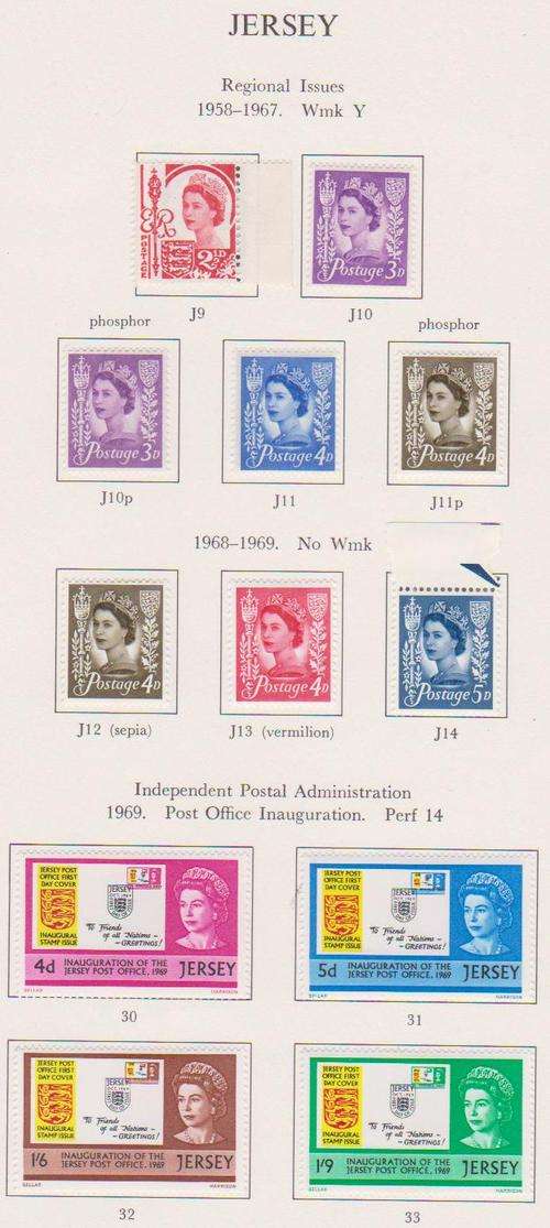 Jersey  Mint hinged  (as per scan)