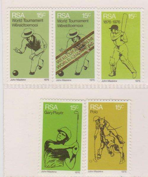 S.A. Sport 5 stamps M.N.H.