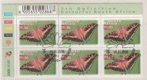 S.A. 2000-11-01 "7th Definitive issue" C/Block  R1.90 C.T.O.