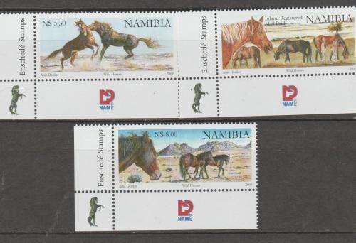 Namibia 2009 S.A.C.C. 664-666 " Wild Horses of Namibia" Set of 3 M.N.H.