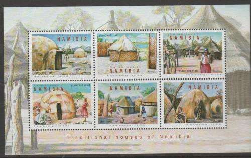Namibia 2008 S.A.C.C. 612-617 "Traditional Houses"  M/Sheet M.N.H.