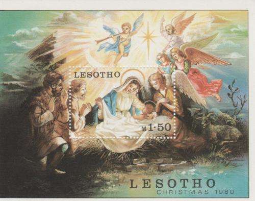 Thematic: "Lesotho Religious" M/Sheet Mint Hinged (as per scan)
