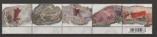 S.A. 2006 S.A.C.C. 1758-1762 "Rock Aet in South Africa" Setenant strip of 5 M.N.H.