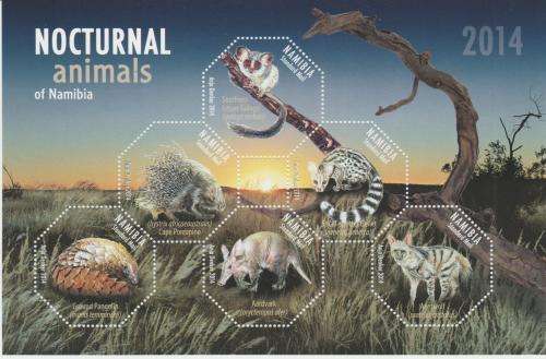 Namibia 2014 "Nocturnal animals of Namibia" M/Sheet M.N.H.