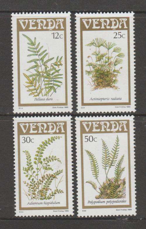 Venda 1985 S.A.C.C. 117-120 "Ferns"  Set of 4  M.N.H.
