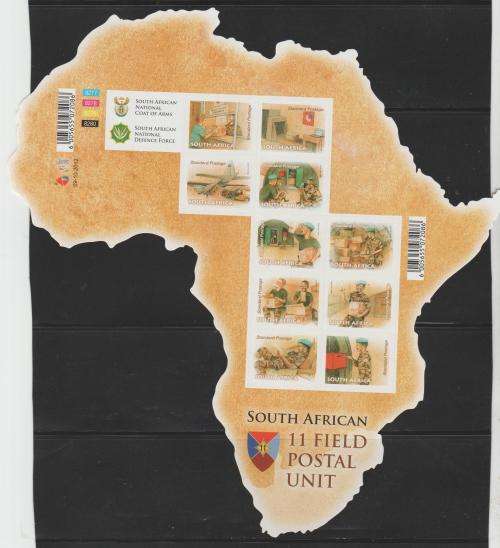 S.A. 2012  "S.A. Field Postal Unit" Sheetlet of 10 M.N.H.