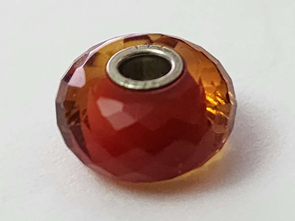 Saffron Facet Trollbead - RETIRED BEAD