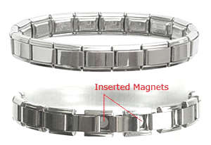 Magnetic stainless steel starter bracelets