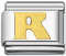 Italian Charm Links - Letter R