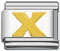 Italian Charm Links - Letter X