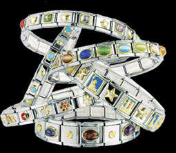 BID for a COMPLETE Italian Charm Bracelet (18 links)