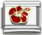 NEW Italian Charm Links - RED Flower