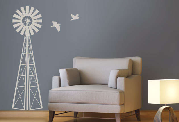 Wall Decal - 1m Windmill