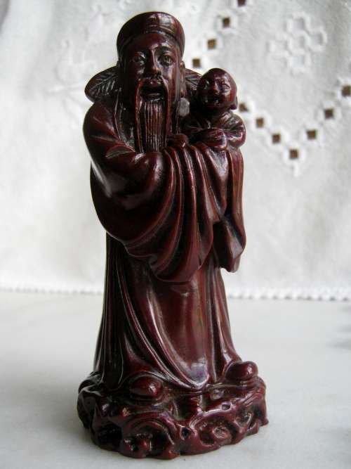 Three Gods / Three Wise Men - Fuk Luk Sau - Set of 3 figurines
