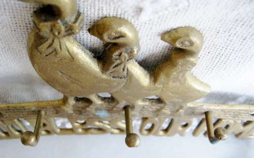 Brass Duck 'God bless our Home' Key Holder