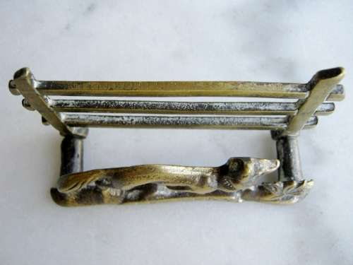 Brass Letter Holder - Fox